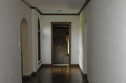 Old narrow hallway